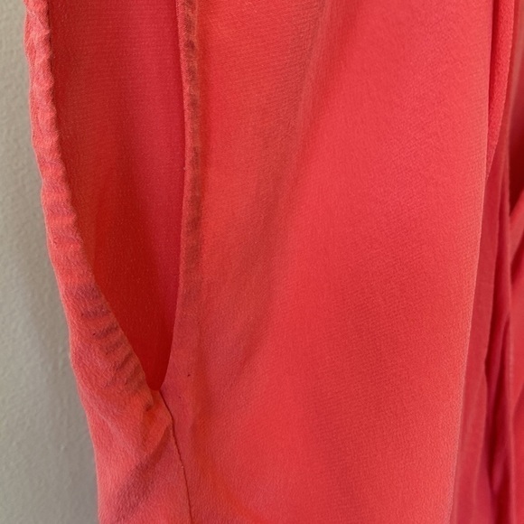 ARITZIA Wilfred silk vneck pink blouse - Picture 6 of 13